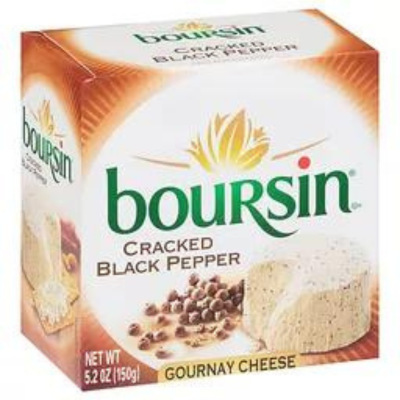 Boursin Cheese Cracked Black Pepper 5.20z