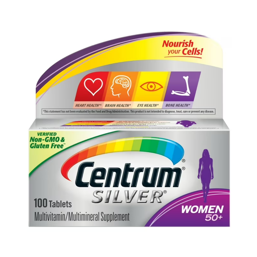 Centrum Silver Multivitamins for Women Over 50 Multimineral Supplement 100ct