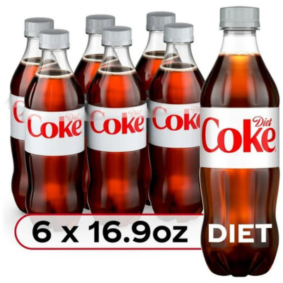 Coca-Cola Diet Coke Bottles 16.9fl oz x 6