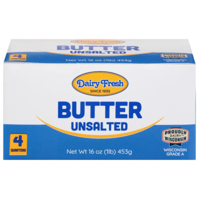 Dairy Fresh Unsalted Butter 1lb