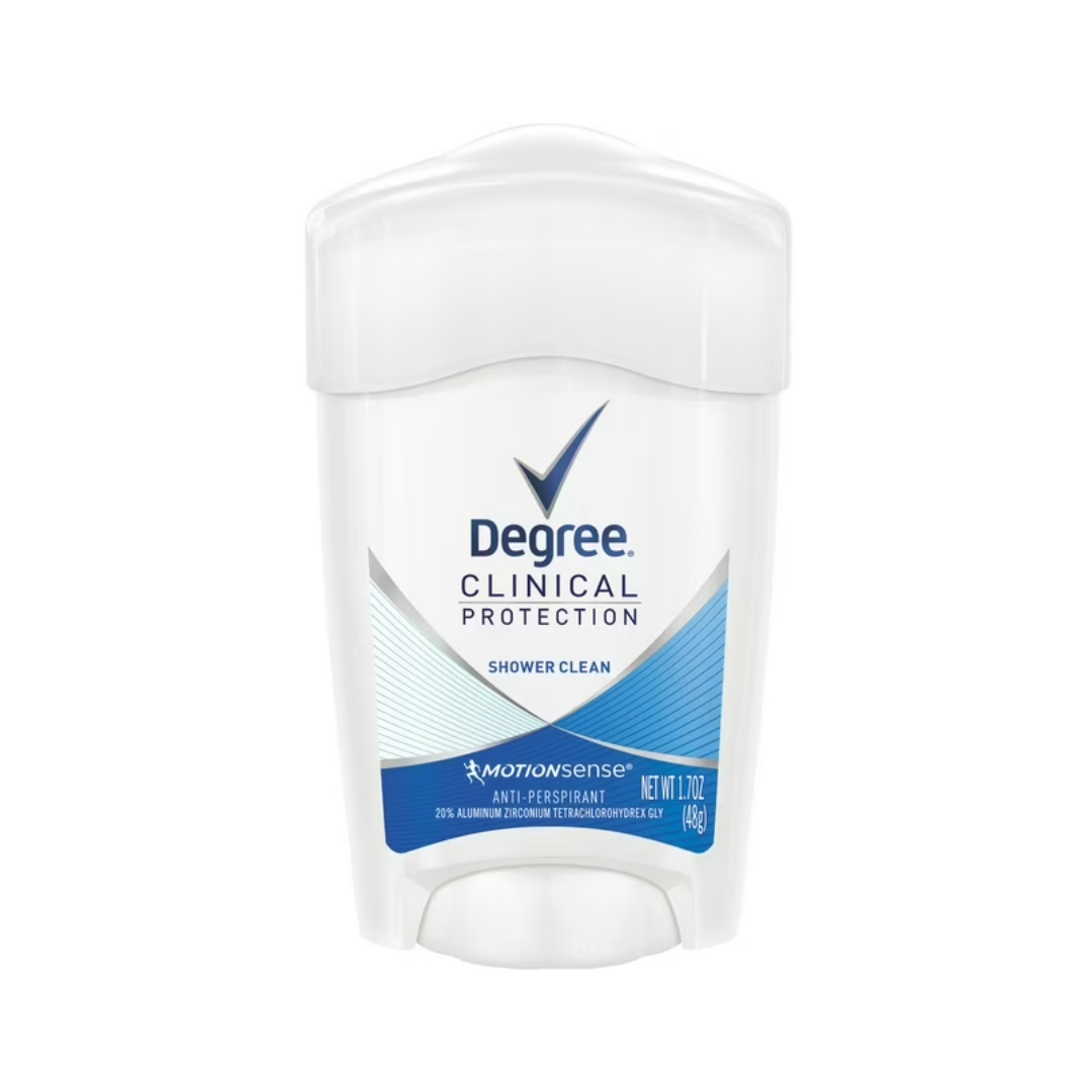 Degree Clinical Protection Shower Clean Antiperspirant Deodorant 1.7oz