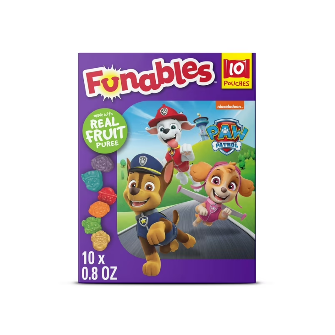 Funables Paw Patrol Fruit Snacks 10ct