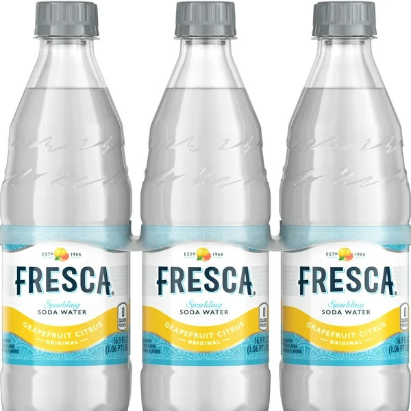 Fresca Original Citrus Soda Bottles 16.9fl oz x 6