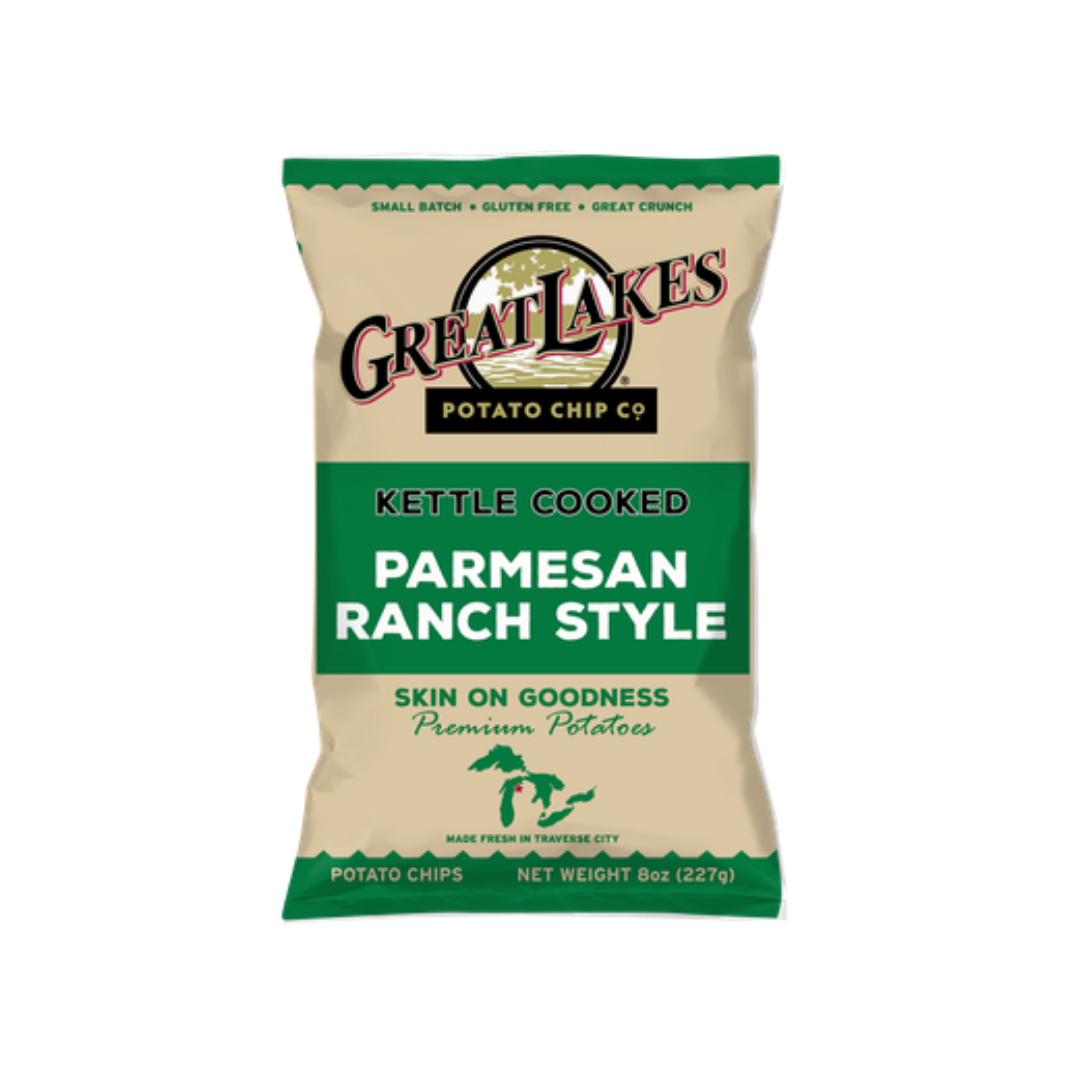 Great Lakes Kettle Cooked Parmesan Ranch Chips 14oz