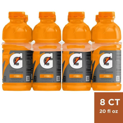 Gatorade Orange Thirst Quencher 20oz x 8 bottles