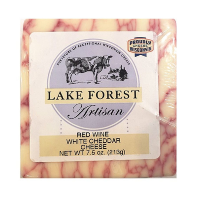 Lake Forest Red Wine White Cheddar Cheese 7.5oz