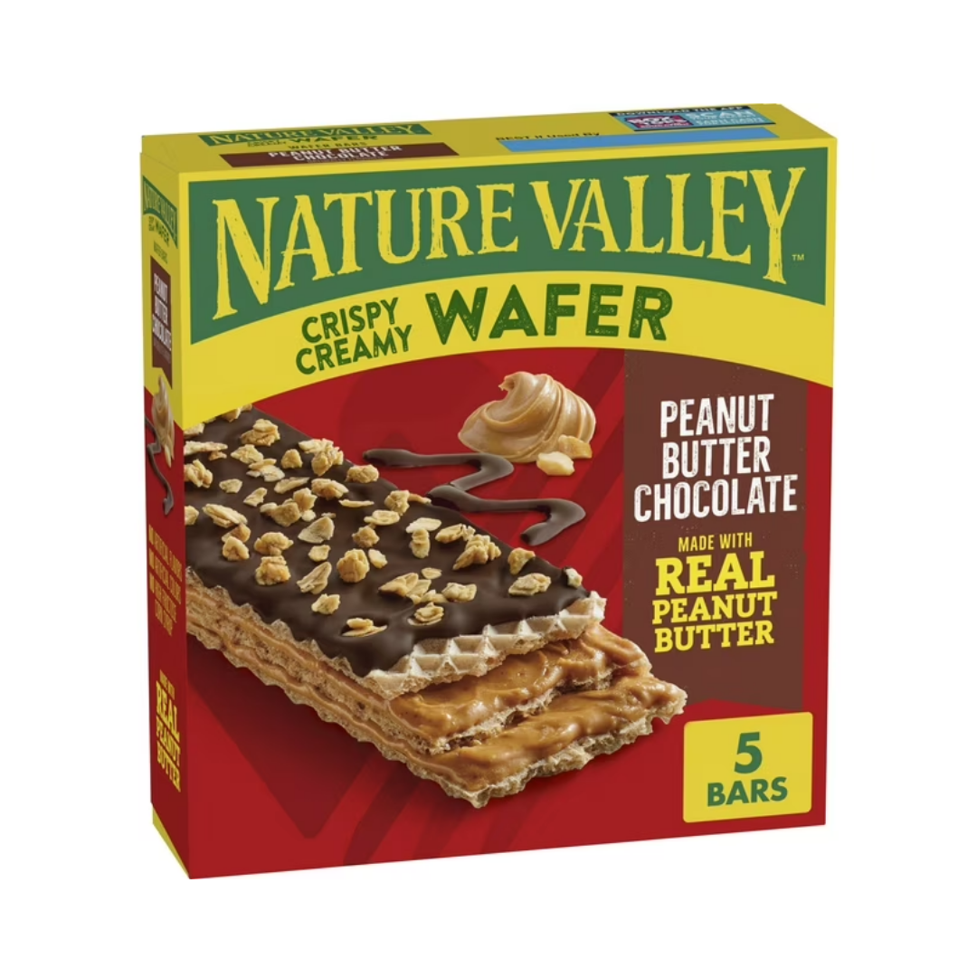 Nature Valley Crispy Creamy Wafer Bar Peanut Butter Chocolate 5ct