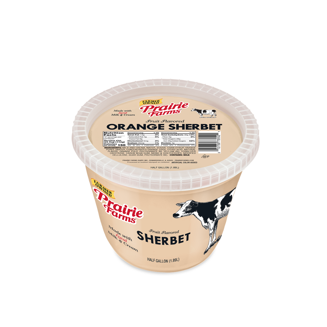 Prairie Farms Orange Sherbet 1qt