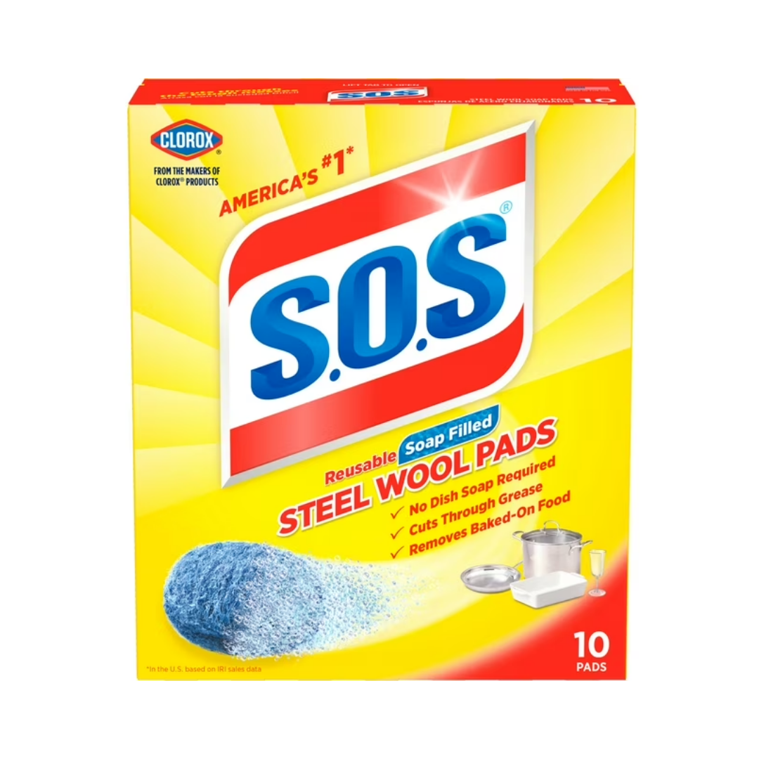 S.O.S Steel Wool Soap Pads 10ct