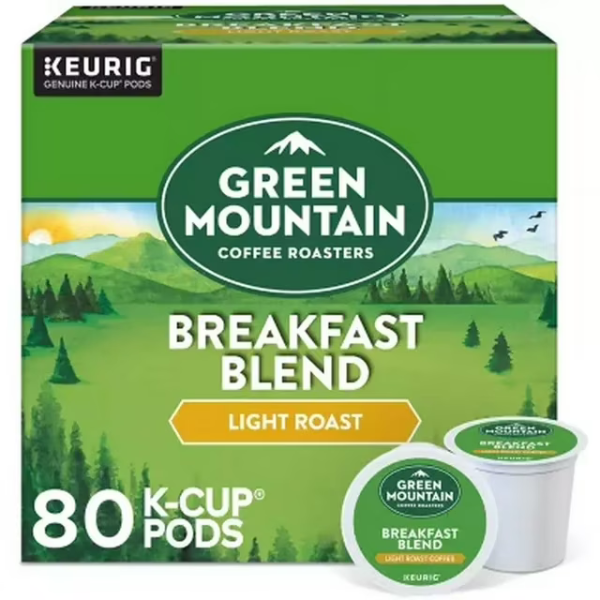 Green Mountain Breakfast Blend K Cups 80ct