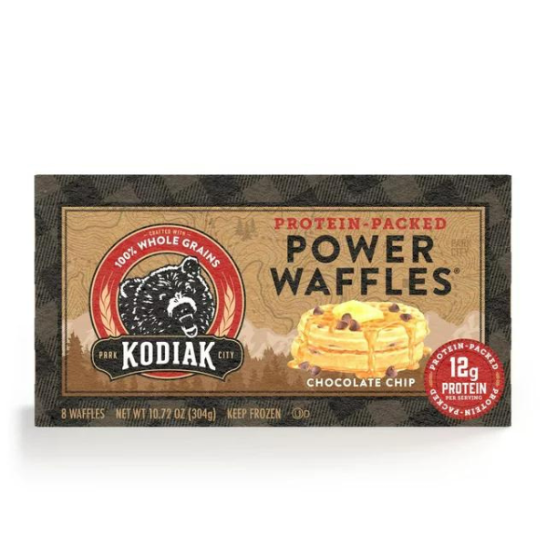 Kodiak Protein Packed Power Waffles Chocolate Chip 8ct