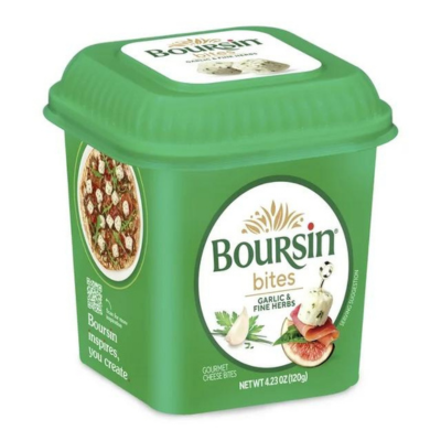 Boursin Bites Garlic & Fine Herbs Cheese Cubes 4.23oz