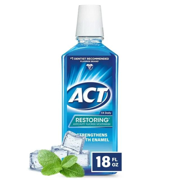 ACT Restoring Mint Mouth Wash 18oz