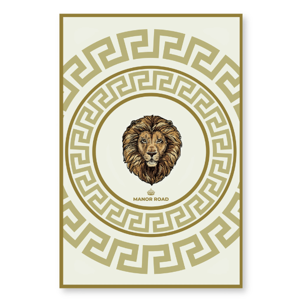 Manor Road Ivory Lion Microfiber Tea Towel