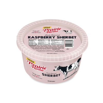 Prairie Farms Raspberry Sherbet 1qt