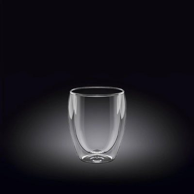 Wilmax 3Fl oz Thermo Glass Double Wall