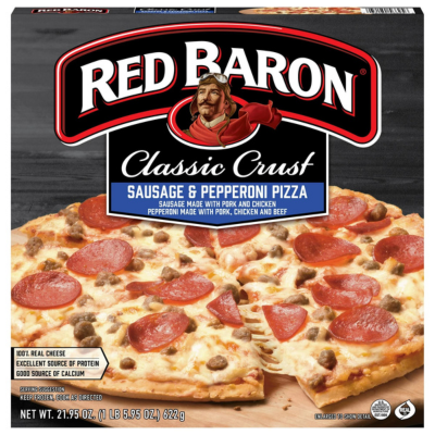 Red Baron Sausage & Pepperoni Pizza 21.95oz