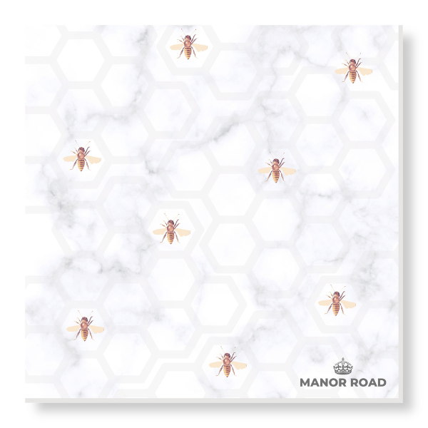 Manor Road Marbled Bee Luncheon Napkins 20pk