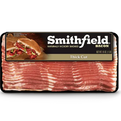 Smithfield Naturally Hickory Smoked Thick Cut Bacon 12oz