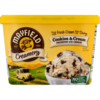 Mayfield Select Cookies & Cream Ice Cream 48oz