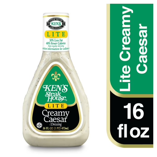 Ken's Lite Creamy Caesar Salad Dressing 16oz