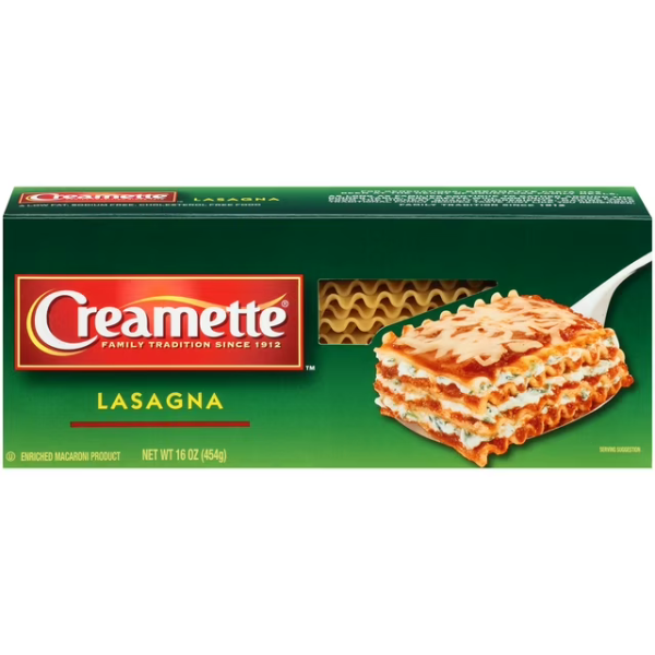 Creamette Lasagna Pasta/noodles 16oz