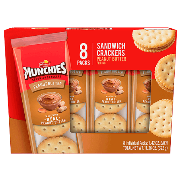 Munchies Peanut Butter Sandwich Crackers 8ct