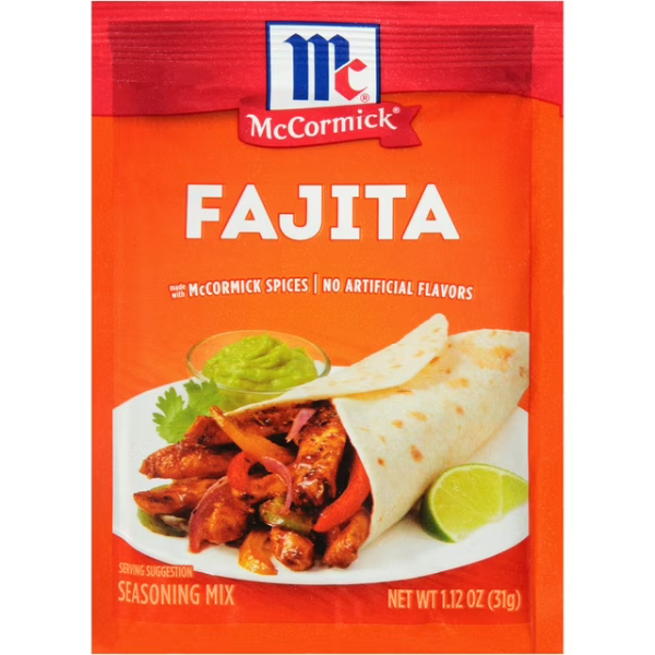 McCormick Fajitas Seasoning Mix 1.12oz