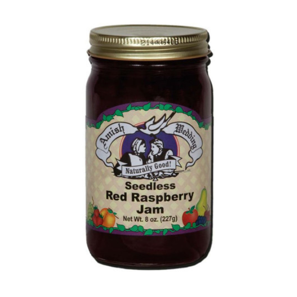 Amish Wedding Seedless Red Raspberry Jam 9oz