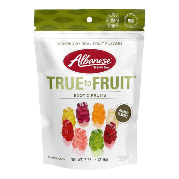 Albanese Gummi Bears True Fruit Exotic Flavor 7.75oz