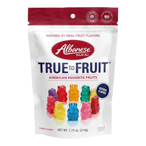 Albanese Gummi Bears True Fruit American Flavors 7.75oz