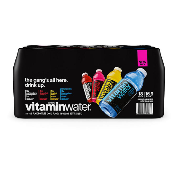 Glaceau Vitaminwater Variety Pack 16.9fl oz x 18