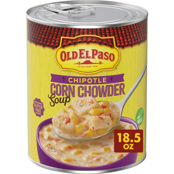 Old El Paso Chipotle Corn Chowder Soup 18.5oz