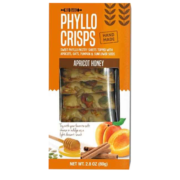 Phyllo Crisps Apricot Honey 2.8oz