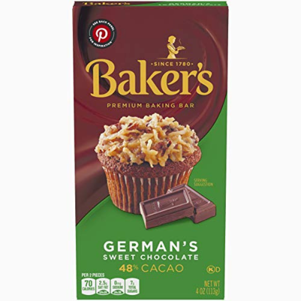 Baker's German's Sweet Chocolate Baking Bar 4oz