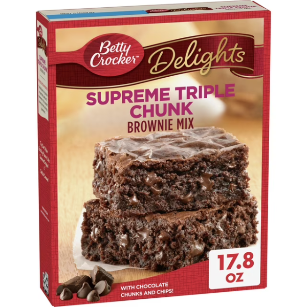 Betty Crocker SupremeTriple Chunk Chocolate Brownie Mix 17.8oz