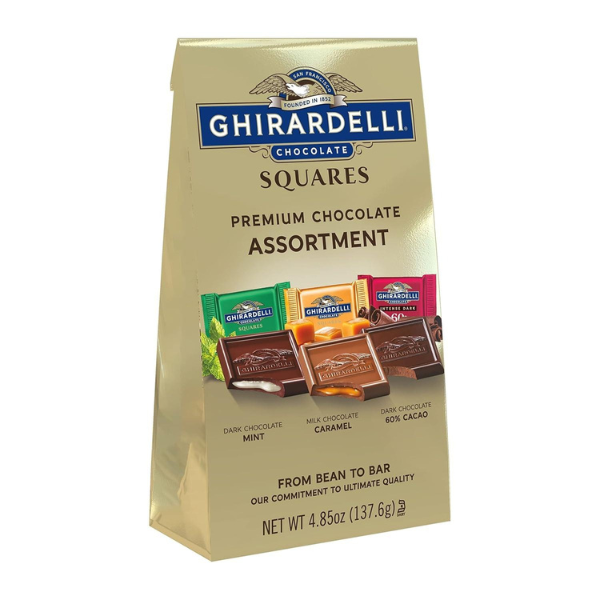 Ghirardelli Assorted Chocolate Squares Bag 4.85oz