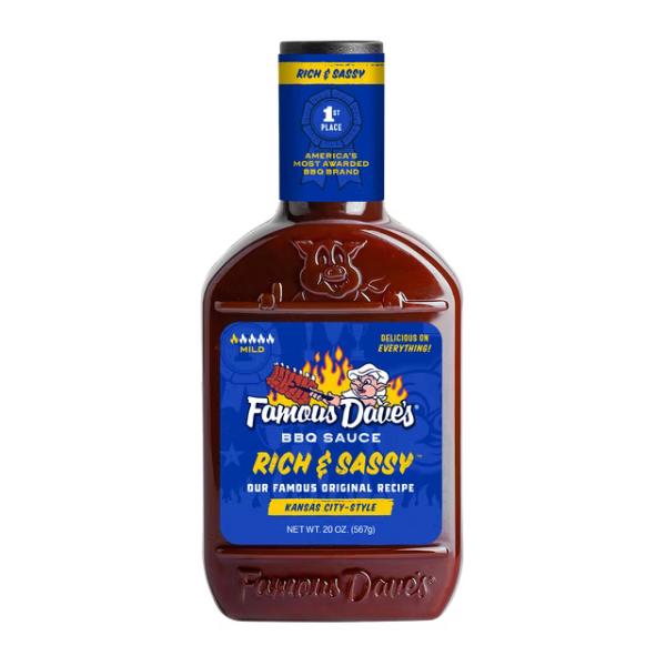 Famous Dave's Rich & Sassy BBQ Sauce 20oz