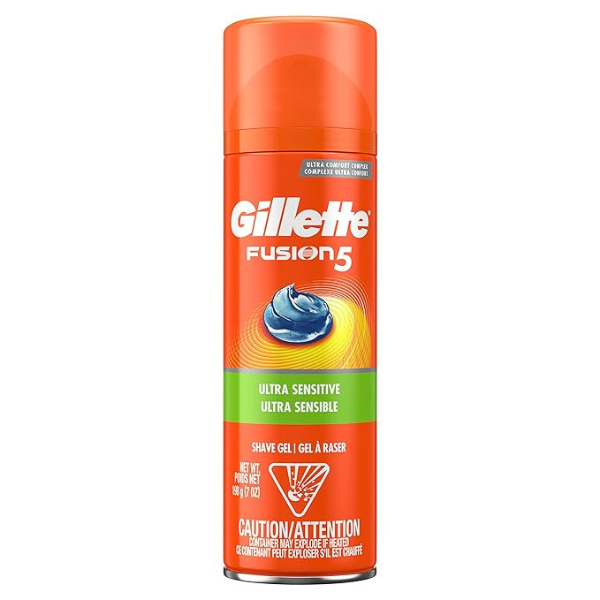 Gillette Fusion 5 Ultra Sensitive Shave Gel 7oz