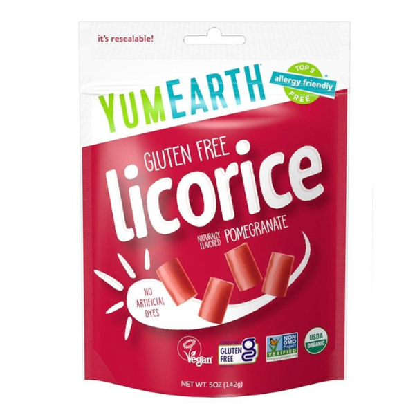YumEarth Organic Gluten Free Pomegranate Licorice 5oz