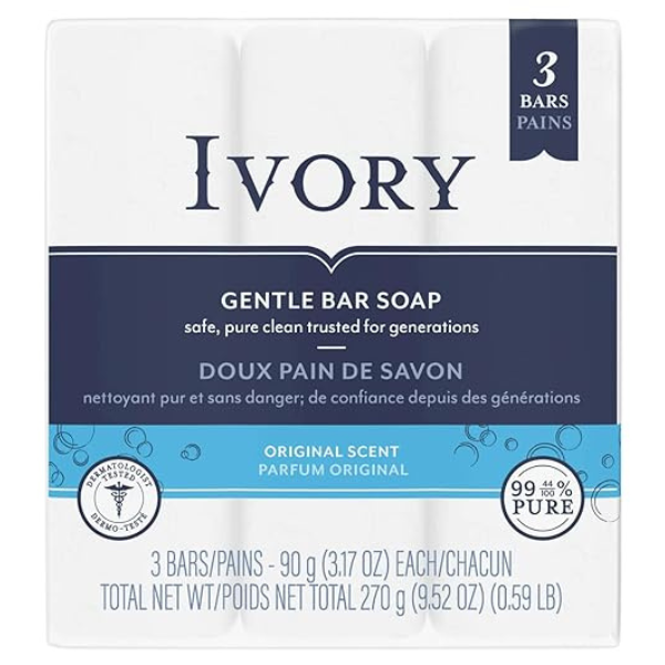 Ivory Gentle Bar Soap 3ct