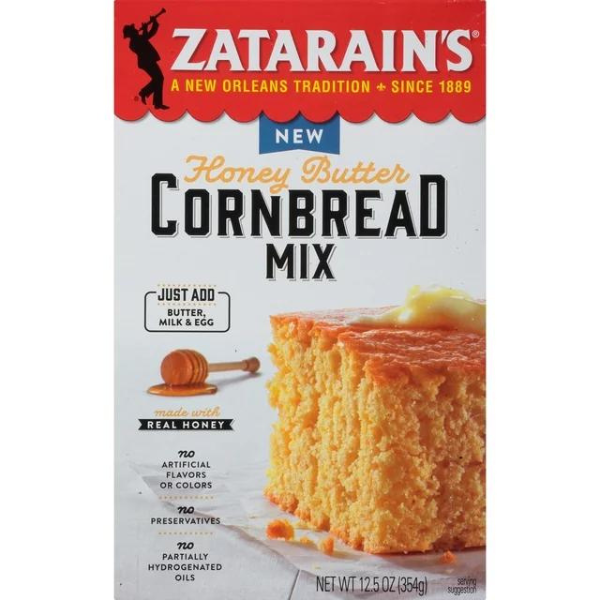 Zatarain's Honey Butter Cornbread Mix 12.5oz