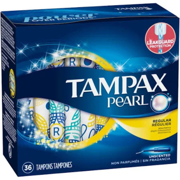 Tampax Pearl Regular Unscented 36ct