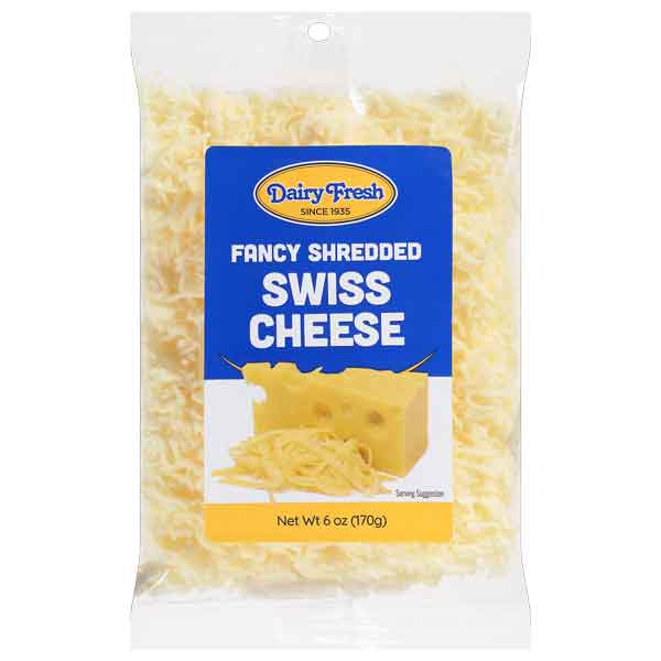 Dairy Fresh Fancy Shredded Swiss Cheese 6oz