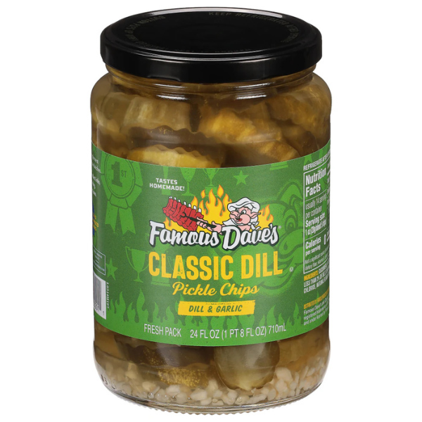 Famous Dave's Classic Dill Pickle Chips 24oz
