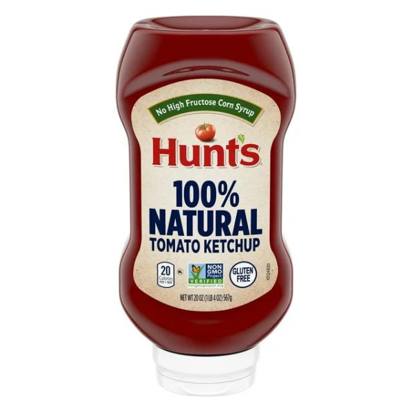 Hunts 100% Natural Tomato Ketchup 20oz