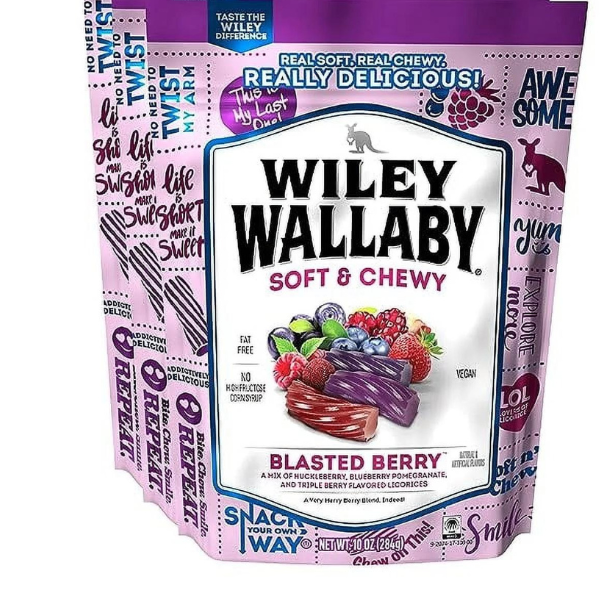 Wiley Wallaby Licorice Blasted Berry 10oz