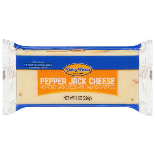 Dairy Fresh Pepper Jack Cheese Bar 8oz