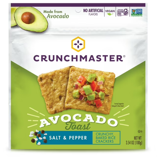 Crunchmaster Avocado Toast Salt & Pepper Cracker 3.54oz