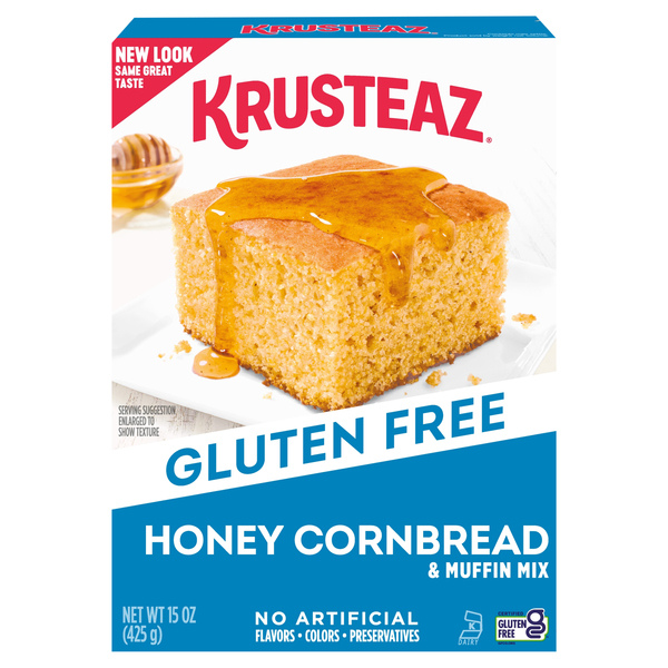 Krusteaz Gluten Free Honey Cornbread Muffin Mix 15oz